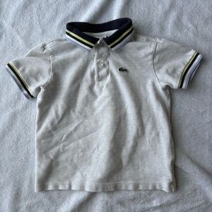 Lacoste Toddler Boys Preppy Striped Collar Size 4T